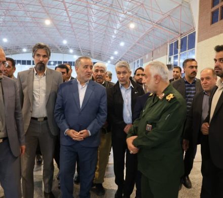 بازدید استاندار خراسان جنوبی و فرمانده سپاه استان از زیرساخت‌های نمایشگاه بین‌المللی استان