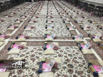 لبخند یلدا با اهدای ۴۶۰۰ بسته میان خانواده‌های نیازمند خراسان‌جنوبی
